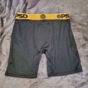 PSD Underwear Boxer Briefs Black/Gold Mens Size X-Large NWOT